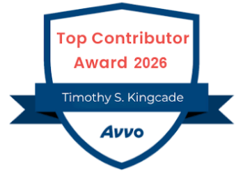 Top Contributor Award 2026 | Timothy S. Kingcade | Avvo